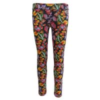 Colanti, Univers Fashion, cu imprimeu flori multicolore cu 2 buzunare la spate, XS