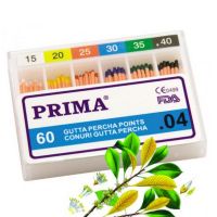 Conuri Dentare Mari .04 Gutta Percha Prima asortate 15-40, 60 buc