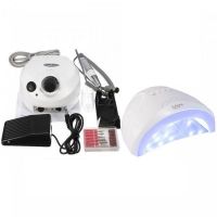 Freza electrica DM 202 35.000 rotatii ALB + Lampa Led / Uv Sun One Putere 48W ALB