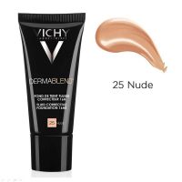 Fond de ten corector fluid rezistenta 16h ten normal sau uscat Dermablend, Nuanta 25 Nude, Vichy, 30 ml