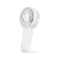 Ventilator de mana, portabil, suport pliabil la 90&deg;, 3 viteze, incarcare USB-C, alb