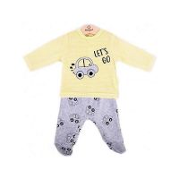 Compleu copii Pistachio, bluza si pantaloni, 12 luni, unisex