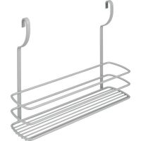 Etajera cu un raft pentru recipiente City Frost, finisaj gri, 34 x 9 x 26 cm