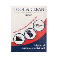 Servetele Umede pentru Ochelari Cool&amp;Clean, 15 bucati