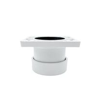 Picior Sdf cilindric reglabil pentru mobilier, finisaj alb, H:50 mm