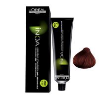 Vopsea de Par Demi-permanenta L&#039;Oreal Professionnel Inoa Clear 4.45 Copper Mahogany Brown, 60 ml
