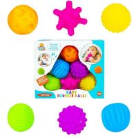 Set 6 mingi senzoriale pentru bebelusi, 7Toys