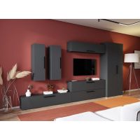 Living Pati 146 - Mobila Sufragerie Gri Antracit