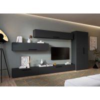 Living Pati 204 - Mobila Sufragerie Gri Antracit