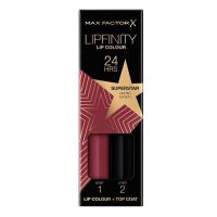 Ruj de Buze Lichid - Max Factor Lipfinity, Lip Colour + Top Coat, nuanta 086 Superstar, 1 pachet