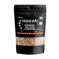 Fulgi de Ovaz Fini Fara Gluten cu Merisoare, Goji, Stafide si Scortisoara Ecologici - Niavis, 200 g