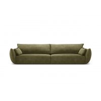 Canapea 4 locuri, Kaelle, Micadoni Home, BL, 248x110x85 cm, poliester chenille, verde