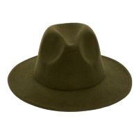 Palarie Joy Olive Fetru Model Cowboy