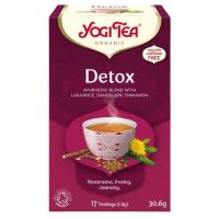 Ceai Bio Detoxifiant - Pronat Yogi Tea Organic Detox, 17 plicuri