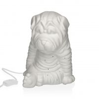 Lampa de masa Dog, Versa, 15 x 17.1 x 19.6 cm, 1 x E14, portelan