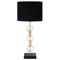 Lampa de masa Glam Rings, Mauro Ferretti, 1 x E27, 40W, Ø25x54.5 cm, fier/textil