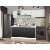 Set Mobila Bucatarie Mina Yang 230 Ferrara/Alb C137