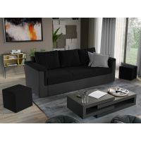 Canapea Extensibila Faro gri antracit / negru
