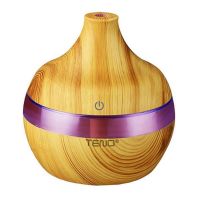 Difuzor Aromaterapie Teno&reg;, 7 culori LED, lumini dinamice, control tactil, capacitate 200ml, silentios, rezerva inclusa, umidifica aerul, stejar deschis