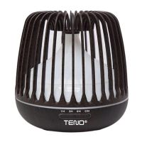 Difuzor Aromaterapie Teno&reg;, lumini ambientale, control manual, 3 trepte de temporizare, capacitate 500ml, silentios, umidifica aerul, stejar inchis