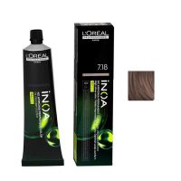 Vopsea de Par demi-permanenta L&#039;Oreal Professionnel Inoa 7.18 Ash Mocha Blonde, 60 ml