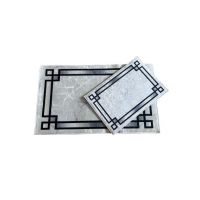 Set covoare baie 2 piese, antiderapante, 60x90/ 40x60 cm Engros