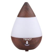 Difuzor Aromaterapie Teno&reg;, 7 culori LED, lumini dinamice, buton on/off, capacitate 235ml, silentios, umidifica aerul, stejar inchis