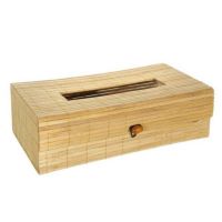 Cutie din Bambus Tesut pentru Servetele cu Inchizatoare Glixicom 26 x 14 x 9 cm