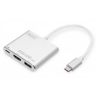 DIGITUS Digitus DA-70838-1 adaptor grafic USB 4096 x 3072 Pixel Gri, Alb (DA-70838-1)