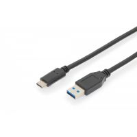 DIGITUS USB Type-C connection cable, Gen2, Type-C to A (AK-300146-010-S)