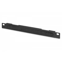 DIGITUS 254 mm (10') 0.5U cable brush management panel 22x254x10 mm, color black (RAL 9005) (DN-10-ORG-1-2U-B)