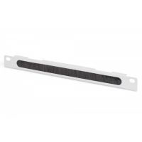 DIGITUS 254 mm (10') 0.5U cable brush management panel 22x254x10 mm, color grey (RAL 7035) (DN-10 ORG-1/2U)
