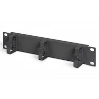 DIGITUS 254 mm (10') 1U cable management panel 3x cable rings, 44x254x50 mm, black (RAL 9005) (DN-10-ORG-1U-B)