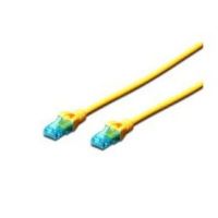 DIGITUS CAT 5e U-UTP patch cord, PVC AWG 26/7, length 20 m, color yellow (DK-1512-200/Y)