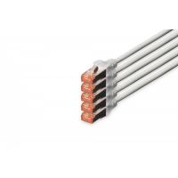 DIGITUS CAT 6 S-FTP patch cord, Cu, LSZH AWG 27/7, length 20 m, 5 pieces, color grey (DK-1644-200-5)