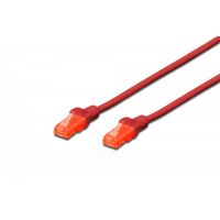 DIGITUS CAT 6 U-UTP patch cord, Cu, LSZH AWG 26/7, length 0.25 m, color red (DK-1617-0025/R)