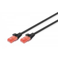 DIGITUS CAT 6 U-UTP patch cord, Cu, LSZH AWG 26/7, length 2 m, color black (DK-1617-020/BL)