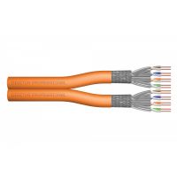 DIGITUS CAT 7 S-FTP installation cable, 1200 MHz Dca (EN 50575), AWG 23/1, 100 m ring, DX, orange (DK-1743-VH-D-1)