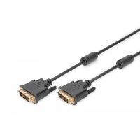 DIGITUS DVI connection cable, DVI(18+1), 2x ferrit M/M, 2.0m, DVI-D Single Link, bl (AK-320100-020-S)