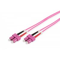 DIGITUS FO patch cord, duplex, SC to SC MM OM4 50/125 µ, 2 m (DK-2522-02-4)