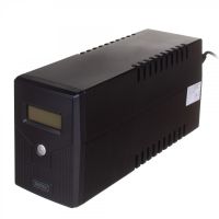 DIGITUS Line-Interactive UPS, 600VA/360W 12V/7Ah x1 battery,2x CEE 7/7 outlet,RJ-11,LCD (DN-170063-LCD)