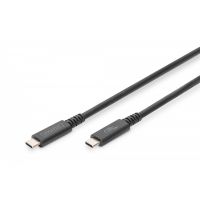 DIGITUS USB 4.0 connection cable, Type - C to Type - C max. resolution 8K@60Hz, PD3.1, 40Gbits/s, 1m, b (AK-300343-008-S)