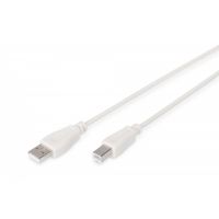 DIGITUS USB connection cable, type A - B M/M, 1.8m, USB 2.0 suitable, be (AK-300102-018-E)