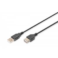 DIGITUS USB extension cable, type A M/F, 1.8m, USB 2.0 suitable, bl (AK-300200-018-S)