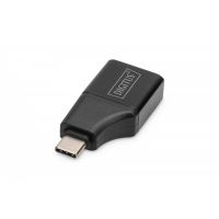 DIGITUS USB-Type-C-Adapter,USB-C to HDMI Type-A, 4K@ 30HZ 4K@ 30Hz, aluminum - housing, black (AK-300450-000-S)