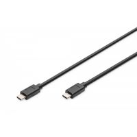 DIGITUS USB Type-C connection cable, type C to C M/M, 1.0m, Gen2, 5A, 10GB, 3.1 Version, bl (AK-300139-010-S)