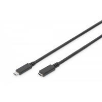 DIGITUS USB Type-C extension cable, type C M/F, 2.0m, 3A, 480MB, Version 2.0, bl (AK-300210-020-S)
