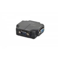DIGITUS VGA Splitter, 2port, plastic housing 350 MHz, HDSUB 15/M -> 2x HDSUB 15/F, 1080p (DS-41120-1)