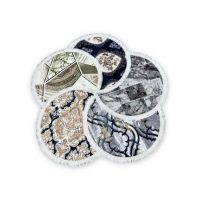 Covor de baie antiderapant rotund 80 cm Engros, diverse modele