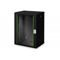 DIGITUS 16U wall mounting cabinet, Unique 820x600x450 mm, color black (RAL 9005) (DN-19 16-U-SW)